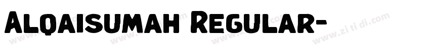 Alqaisumah Regular字体转换